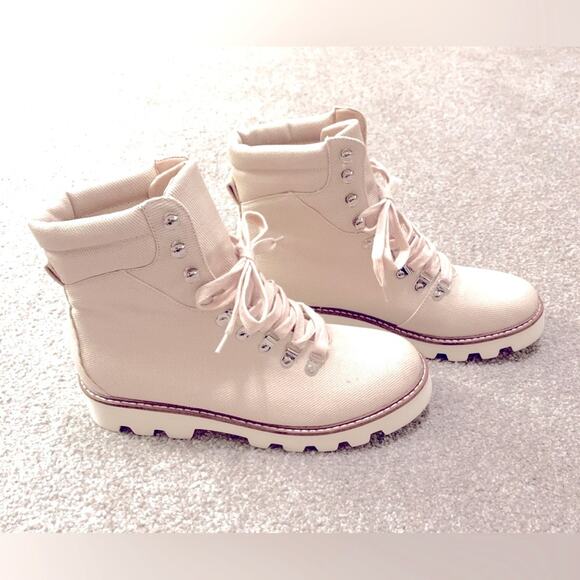 MI.IM CHUNKY SOLE WOMEN’S BOOTS, Street Wear, Gorpcore CANVAS UPPER, Sz. 8.5, - Picture 2 of 16